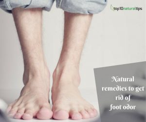 Get rid of foot odor naturally