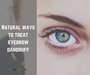 remove eyebrow dandruff