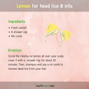 Remove Head Lice and Nits with Lemon