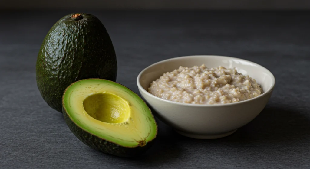avocado and oatmeal